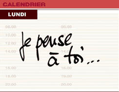 calendrier d'amour